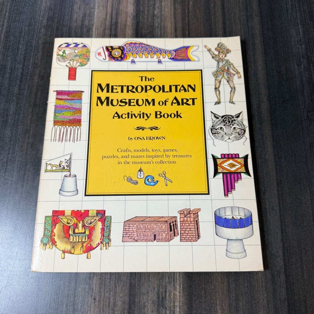 The Metropolitan Museum of Art Activity Book Crafts Games Puzzles 1983 Osa Brown